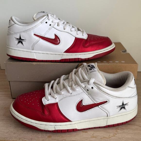 Nike SB Dunk Low x Supreme Varsity Red Men Sneakers - SZ 10 main image 10